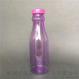 Youth环保便携带提绳吸管汽水瓶 650ml汽水瓶 塑料高品质汽水瓶
