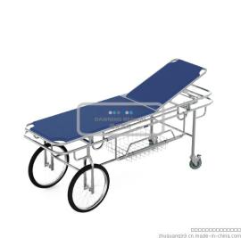 不锈钢医用担架推床 病人推车 曙光BC-T502A两大两小轮型担架车