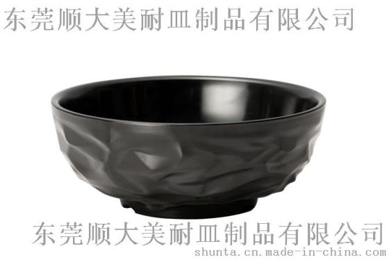 顺大100%美耐皿 岩手8”密胺岩纹拉面碗 仿瓷拉面碗 12113