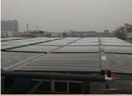 用于浴池日产水量14吨的龙田太阳能热水工程