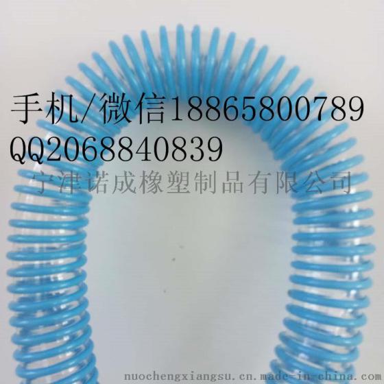 诺成销售pu塑筋软管耐磨碎屑输送管路面工程打磨专用管厂家