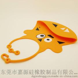 硅胶婴幼儿用品厂家定制硅胶口水兜 儿童吃饭围兜