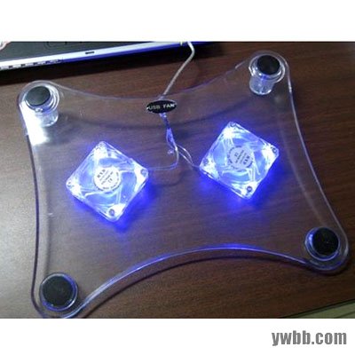 透明双风扇笔记本电脑散热器(XY-0022)