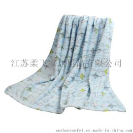 柔飞婴儿法莱绒毛毯双面绒毯儿童毯100*140