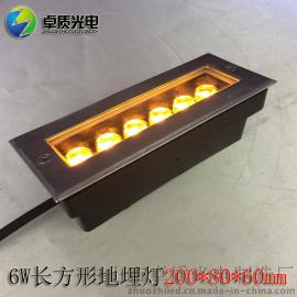 厂家直销5W6W长方形地埋灯 LED埋地灯 广场公园台阶侧壁灯 墙脚灯
