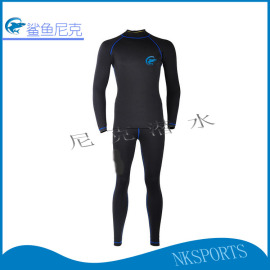 女款潜水服 连体潜水衣 保暖冬泳衣