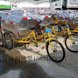 垃圾自卸环卫车 人力环卫三轮车 不锈钢垃圾三轮环卫车 钢板环卫三轮车定制