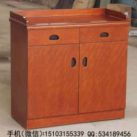 翔宇家具chashuigui80贴实木皮油漆茶水柜