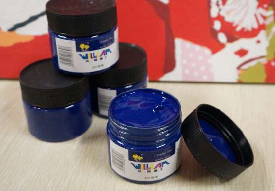 水粉颜料主色群青色水粉颜料