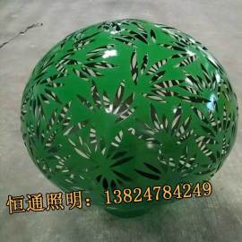 特色景观不锈钢元球灯定制 室外景观照明工程
