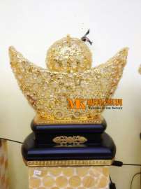 金元宝水晶台灯金色工艺装饰品开业庆典招财进宝财运来金元宝