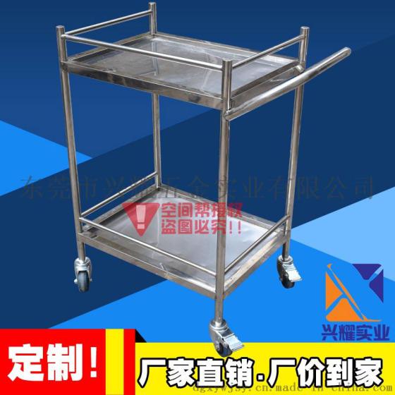 钢板拉货车多层库房推货车平板小推车工厂车间物料周转车医用推车