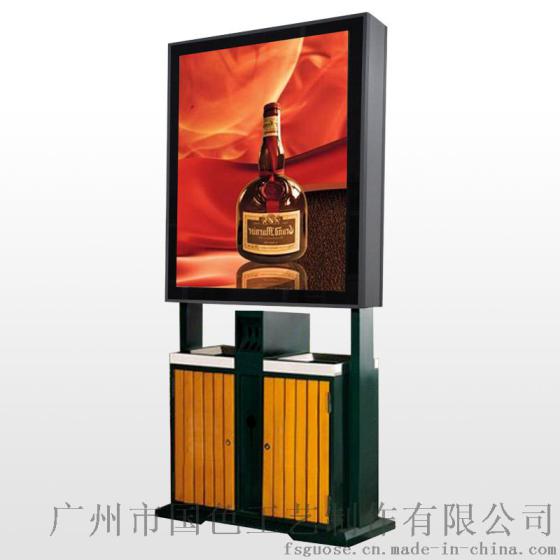 专业定制 led广告灯箱垃圾桶 铝型材垃圾箱