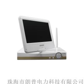 10寸带屏幕高清D1监控器套装 支持4路100万像素高清网络摄像头