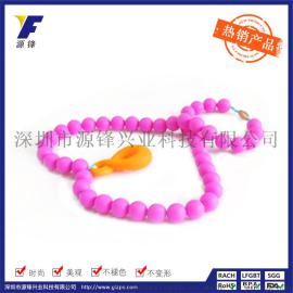 欧美热卖硅胶项链/新生婴儿礼品项链/宝贝咀嚼项链/厂家直销