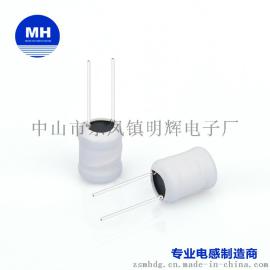 直插功率绕线工字电感 9*12-100UH-0.45线工字型电感定制
