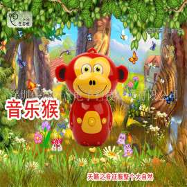 新年贺喜喜庆按键音乐发声幸运猴 ABS环保无毒音乐发声盒