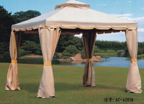 铝合金户外休闲家具-凉亭 双层围布（AC-A2038）