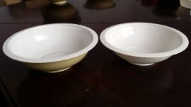 供应XB400-600克白色耐低温冷冻塑料扣肉碗