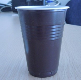 一次性PS黑白塑料咖啡杯