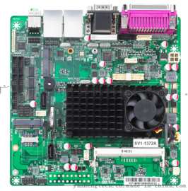 研恒厂家1037U Mini ITX工控主板 嵌入式工业主板 10串口双网口 可定制