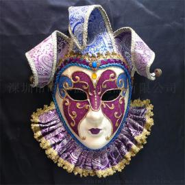 厂家直销新款威尼斯风格手绘面具节日派对面具批发