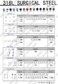 316L SURGICAL STEEL BASIC 基础产品