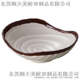 顺大100%美耐皿 千山元宝钵 仿瓷钵 838