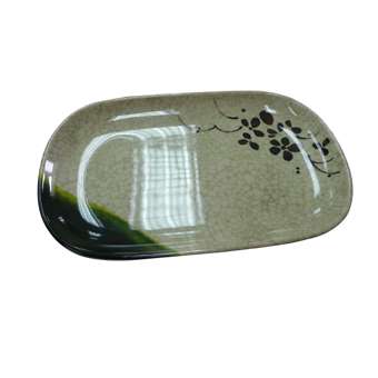 shunta密胺织布系列日式椭圆盘A108