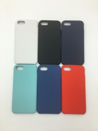 iphone7液态硅胶手机壳_pc+硅胶+超纤_官方12色可选