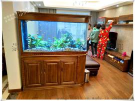 泰州精品鱼缸定做大型亚克力水族箱超白玻璃