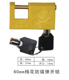 60mm横开防撬塑料表箱锁