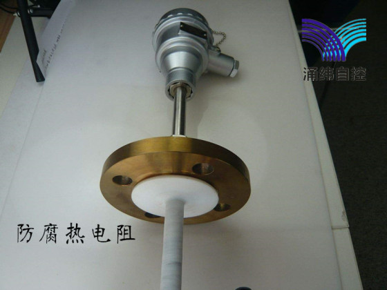 防腐热电阻 WZPK  pt100/Cu50系列  法兰螺纹热电阻