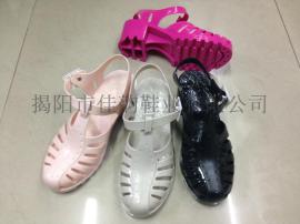 揭阳厂家供应女款水晶松糕跟时尚凉鞋
