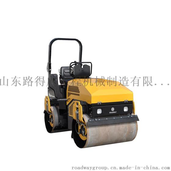 3吨压路机前后轮双振动压路机铂金斯原装进口柴油发动机RWYL61B路得威品质厂家