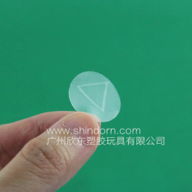 15mm 三角盲标 盲人三角标签 透明三角形不干胶标贴