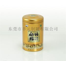 江西茶叶铁罐，狗牯脑茶铁罐，内塞盖圆铁罐