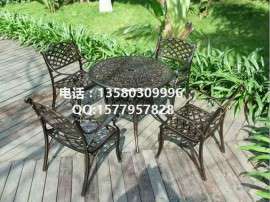 别墅铸铝桌椅厂供应园林铸铝桌椅家具