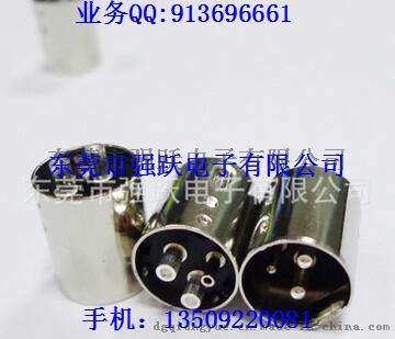 MINIDIN4PIN粗针，迷你丁中3PIN公头，中3P公头