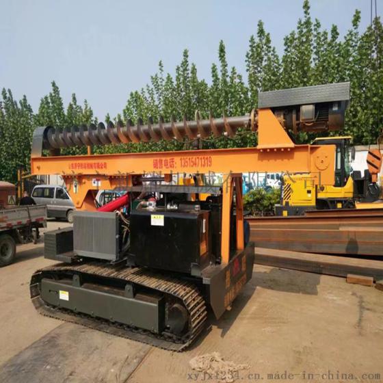 TZ-4102履带光伏打桩机 可旋转电动光伏打桩机厂家