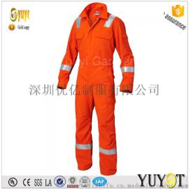深圳优亿 定做阻燃连体工作服 防火服