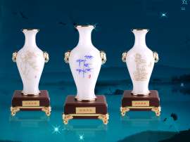 美人瓶系列 琉璃工艺品摆件精品 创意商务会议乔迁开业礼品