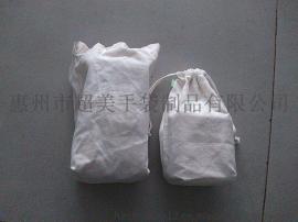 惠州工厂专业定做棉布束口袋 音响包装抽绳袋