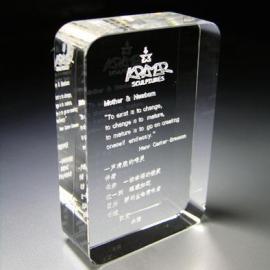 广州定做水晶授权牌，广告公司促销礼品，授权证书厂家供应