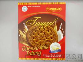 印尼进口TUNGGAL Tutung牛奶芝士味酥性饼干