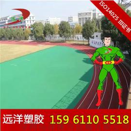 高尔夫球场复合型塑胶走道 13mm高弹性塑胶跑道 安徽塑胶材料厂家施工