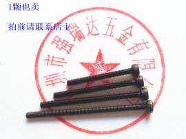 迷你四驱车配件 高强度黑色螺丝 M2内六角螺丝 12.9级