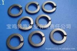 铭海M10 钛弹簧垫 纯钛垫圈 钛弹垫 钛防滑垫 耐酸碱钛标准件 厂家直销