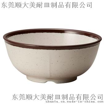 顺大100%美耐皿 6.75”密胺圆碗 仿瓷圆碗 562