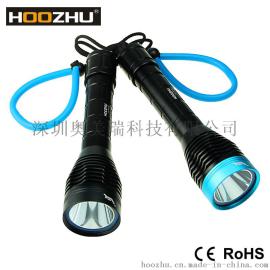 热销新品 D12 LED 潜水手电筒 防水120M